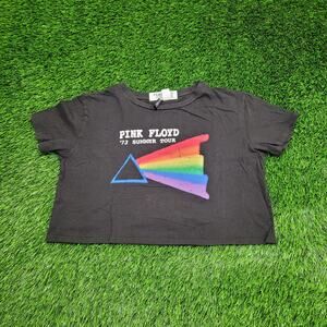 Pink-Floyd Crop-Top Shirt Womens Medium 21x15 Baggy